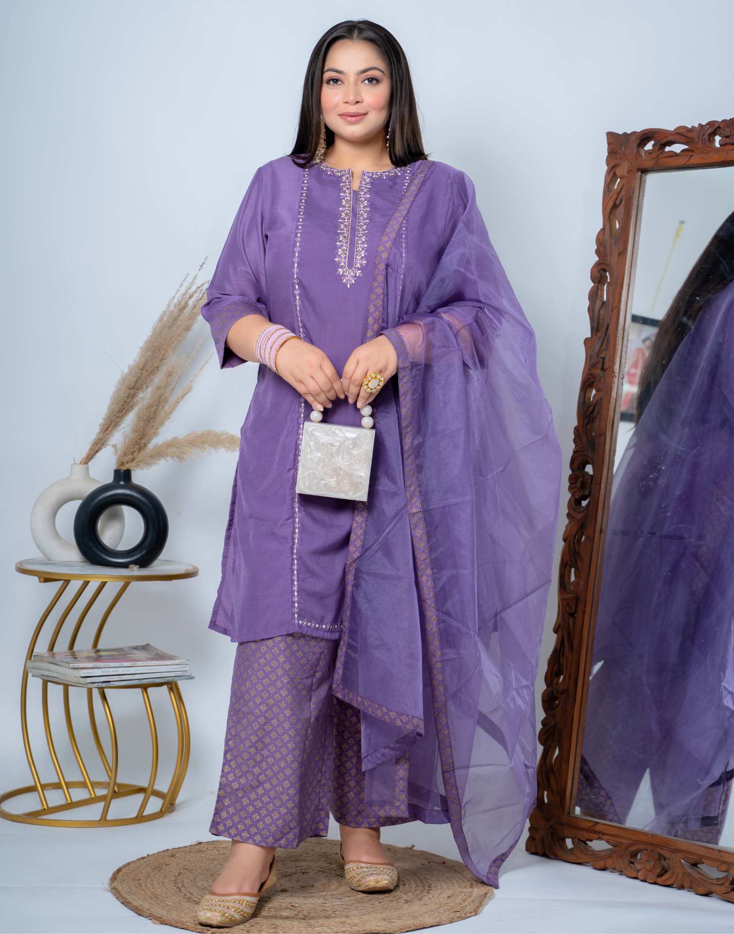Buy Art Silk violet kurta at Rs. 780 online from Fab Funda Kurta with  payjama : k-if-7